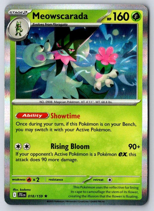 Meowscarada 018/159 Rare Journey Together Pokemon Holo Near Mint