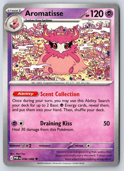 Aromatisse 036/088 Uncommon Perfect Order Pokemon Near Mint