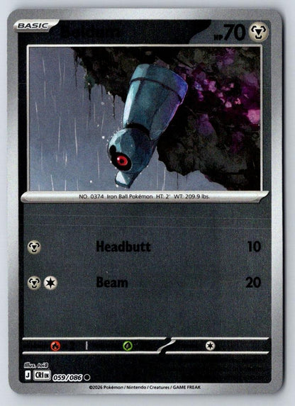 Beldum 059/086 Common Chaos Rising Pokemon Near Mint