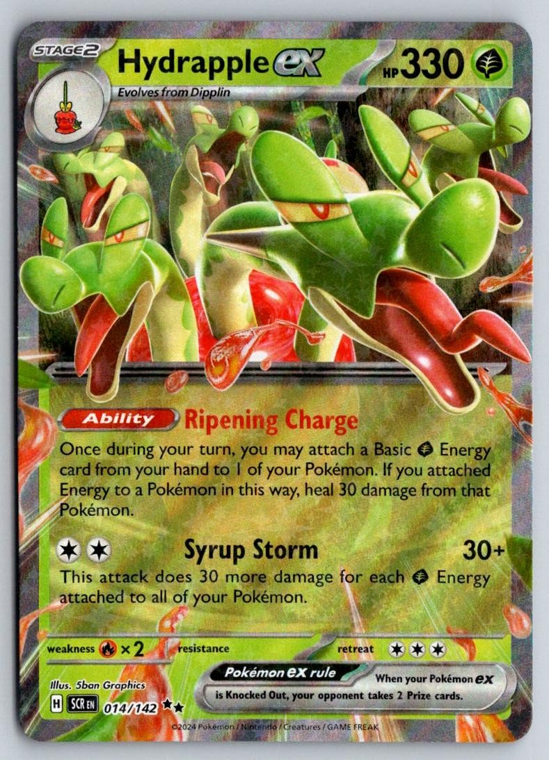 Hydrapple ex 14/142 Double Rare Stellar Crown Pokemon Near Mint