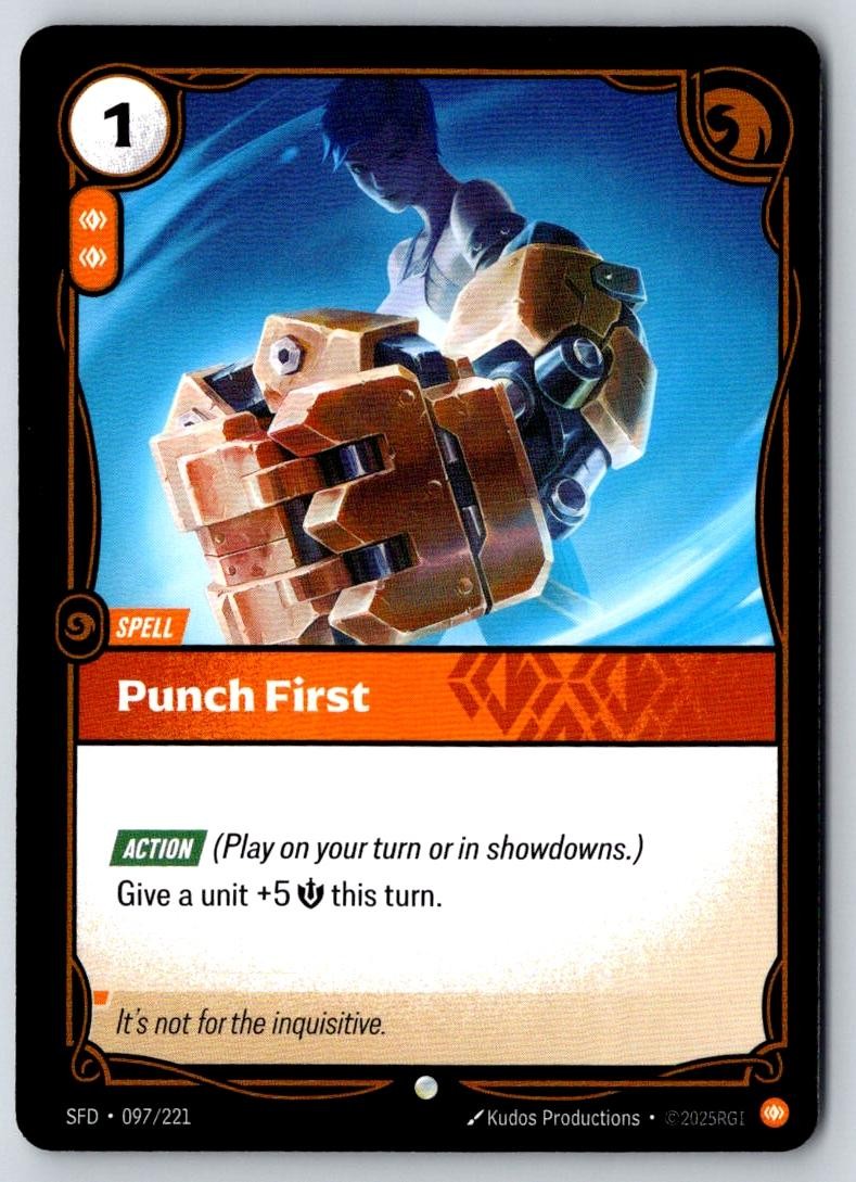 Punch First 097/221 Common Spiritforged Riftbound Near Mint