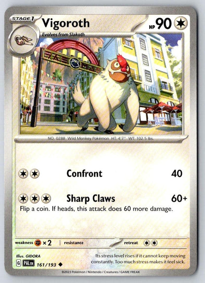Vigoroth 161/193 Uncommon Paldea Evolved Pokemon Near Mint