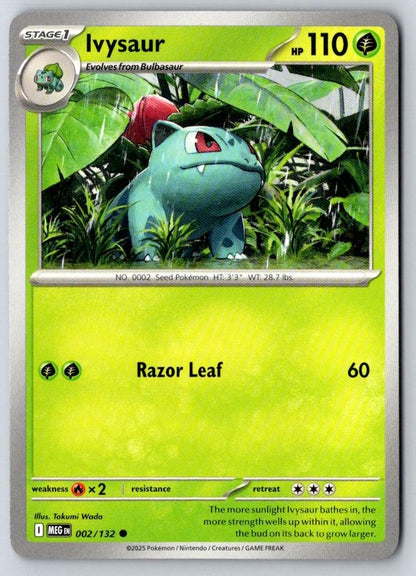 Ivysaur 002/132 Common Mega Evolution Pokemon Near Mint