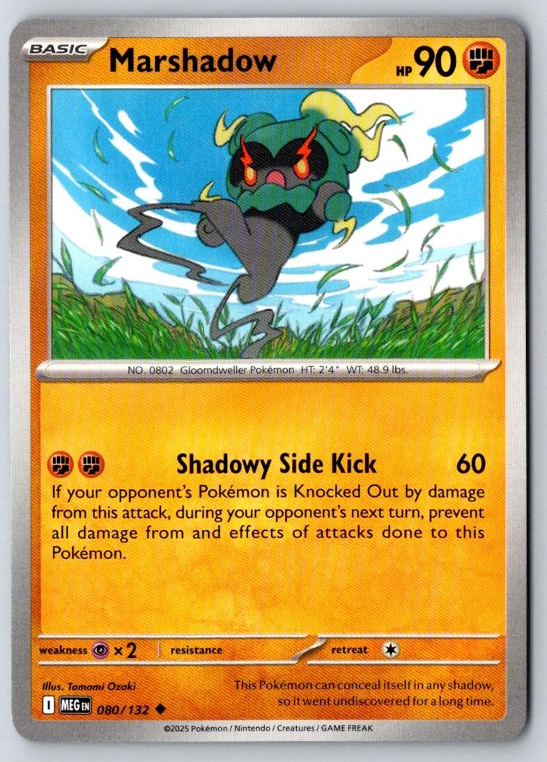Marshadow 080/132 Uncommon Mega Evolution Pokemon Near Mint