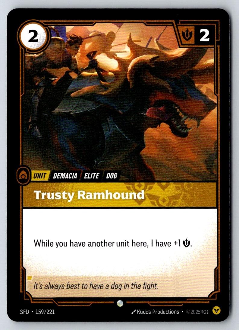Trusty Ramhound 159/221 Common Spiritforged Riftbound Near Mint