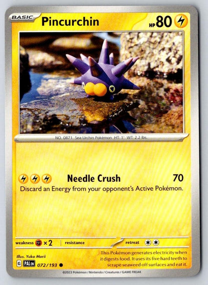 Pincurchin 072/193 Common Paldea Evolved Pokemon Near Mint