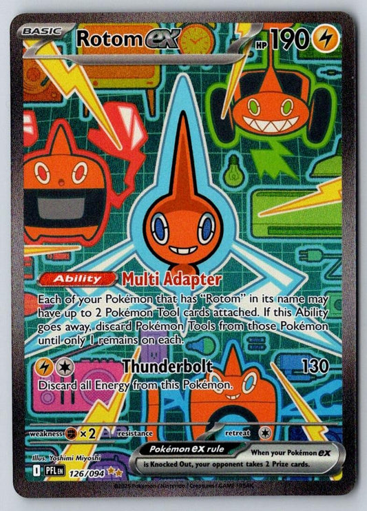 Rotom ex 126/094 Special Illustration Rare Phantasmal Flames Pokemon Near Mint