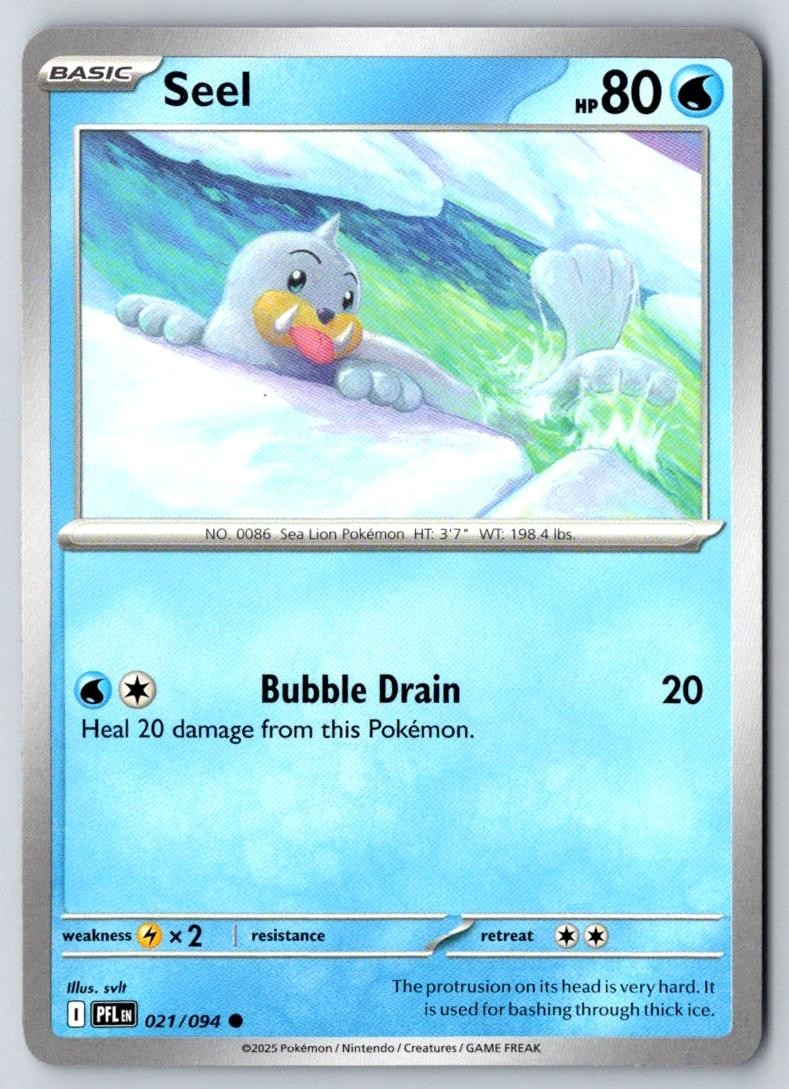 Seel 021/094 Common Phantasmal Flames Pokemon Near Mint