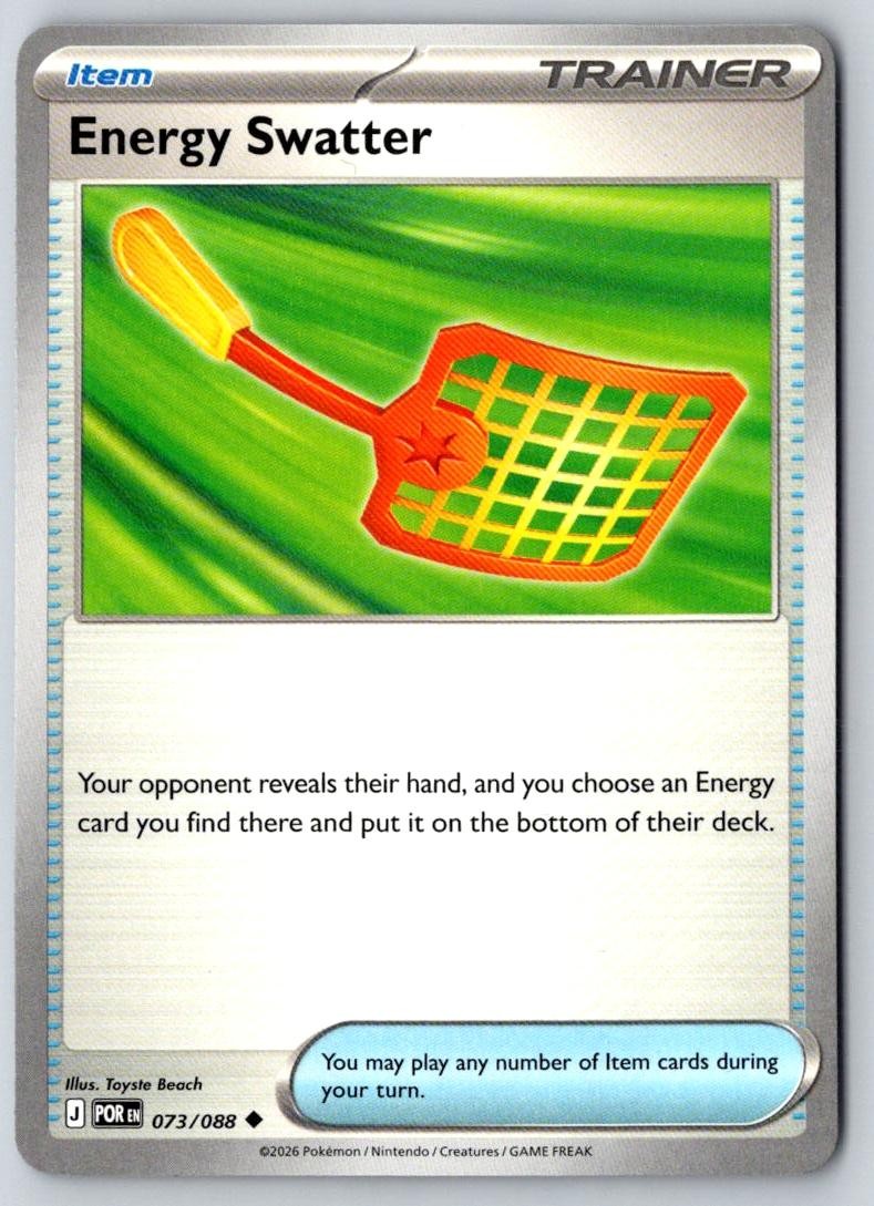 Energy Swatter 073/088 Uncommon Perfect Order Pokemon Near Mint