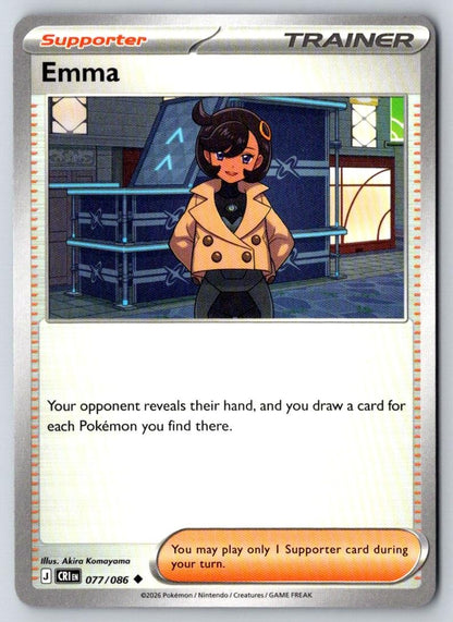 Emma 077/086 Uncommon Chaos Rising Pokemon Near Mint