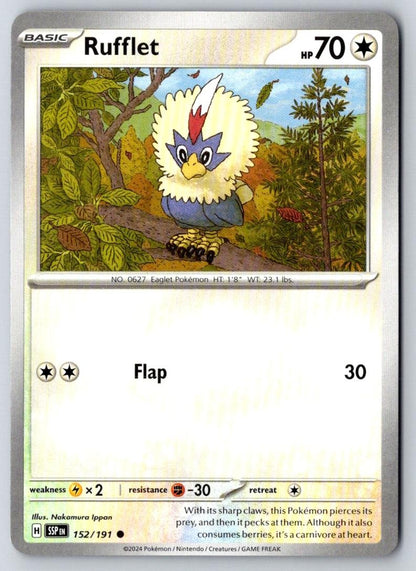 Rufflet 152/191 Common Surging Sparks Pokemon Near Mint