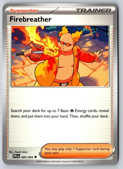 Firebreather 089/094 Uncommon Phantasmal Flames Pokemon Near Mint