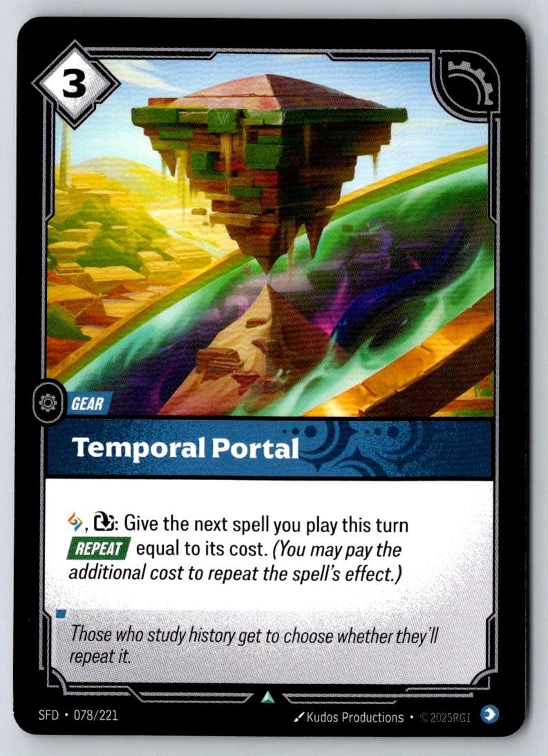 Temporal Portal 078/221 Uncommon Spiritforged Riftbound Near Mint