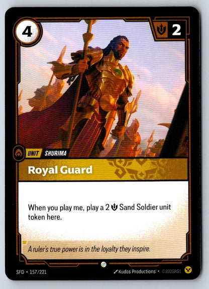 Royal Guard 157/221 Common Spiritforged Riftbound Near Mint