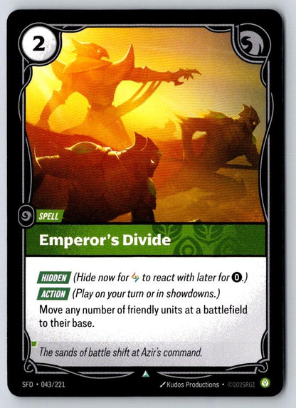 Emperor's Divide 043/221 Uncommon Spiritforged Riftbound Near Mint