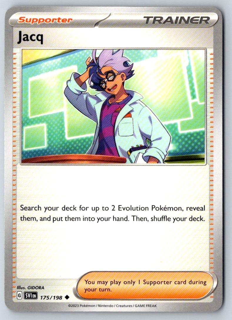 Jacq 175/198 Uncommon Scarlet & Violet Pokemon Near Mint