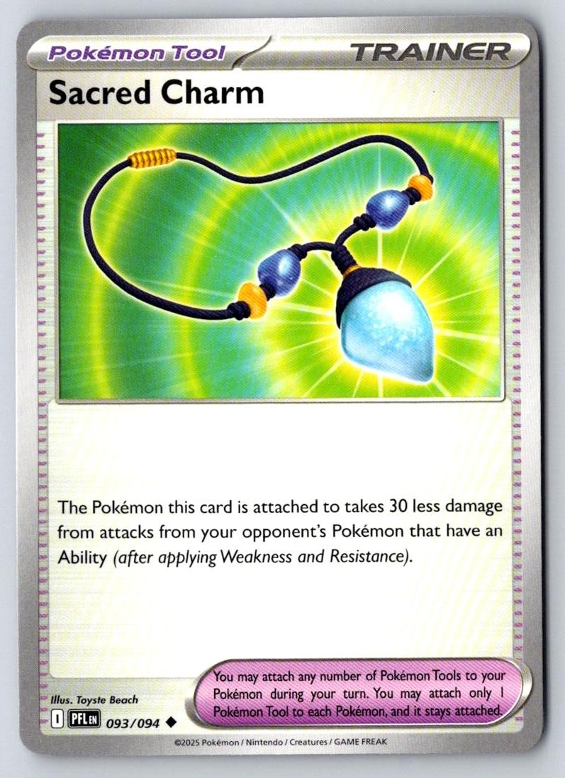 Sacred Charm 093/094 Uncommon Phantasmal Flames Pokemon Near Mint