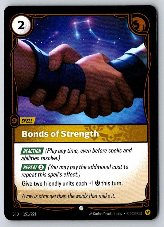 Bonds of Strength 151/221 Common Spiritforged Riftbound Near Mint