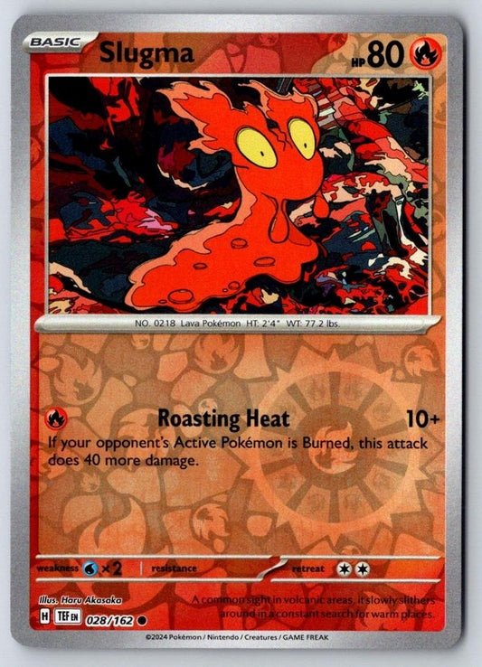 Slugma 028/162 Common Temporal Forces Pokemon Near Mint