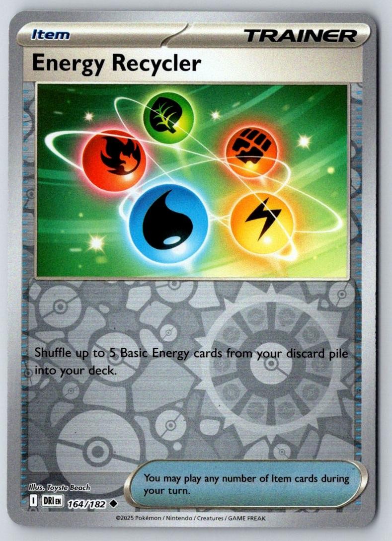 Energy Recycler 164/182 Uncommon Destined Rivals Pokemon Near Mint
