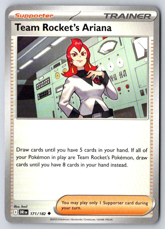 Team Rocket's Ariana 171/182 Uncommon Destined Rivals Pokemon Near Mint