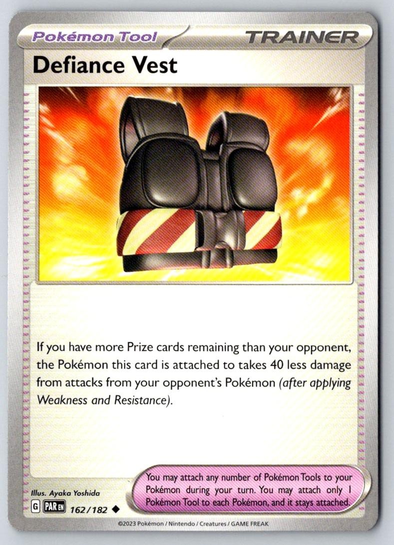 Defiance Vest 162/182 Uncommon Paradox Rift Pokemon Near Mint