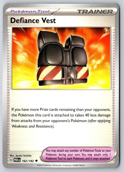 Defiance Vest 162/182 Uncommon Paradox Rift Pokemon Near Mint