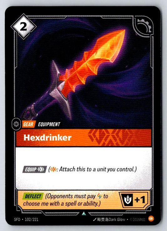 Hexdrinker 102/221 Uncommon Spiritforged Riftbound Near Mint