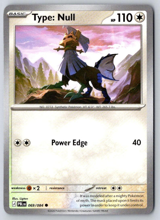 Type: Null 069/084 Common Pitch Black Pokemon Near Mint