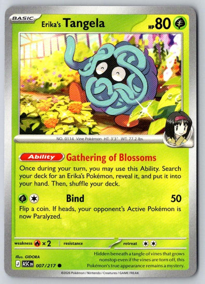 Erika's Tangela 007/217 Common Ascended Heroes Pokemon Near Mint