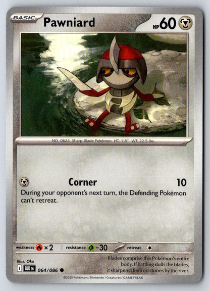Pawniard 064/086 Common Black Bolt Pokemon Near Mint