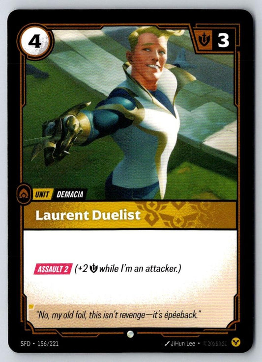 Laurent Duelist 156/221 Common Spiritforged Riftbound Near Mint