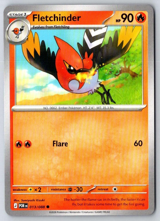 Fletchinder 013/088 Common Perfect Order Pokemon Near Mint