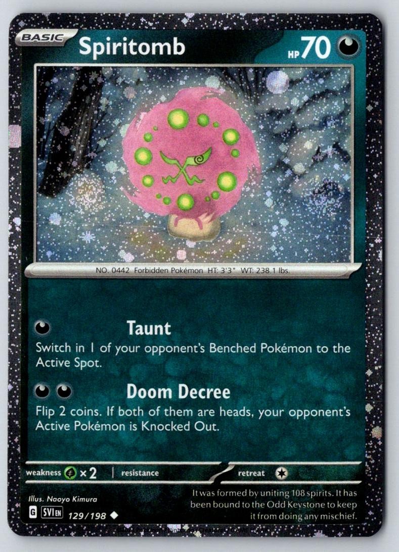 Spiritomb (Cosmos Holo) 129/198 Miscellaneous Cards & Products Pokemon NM