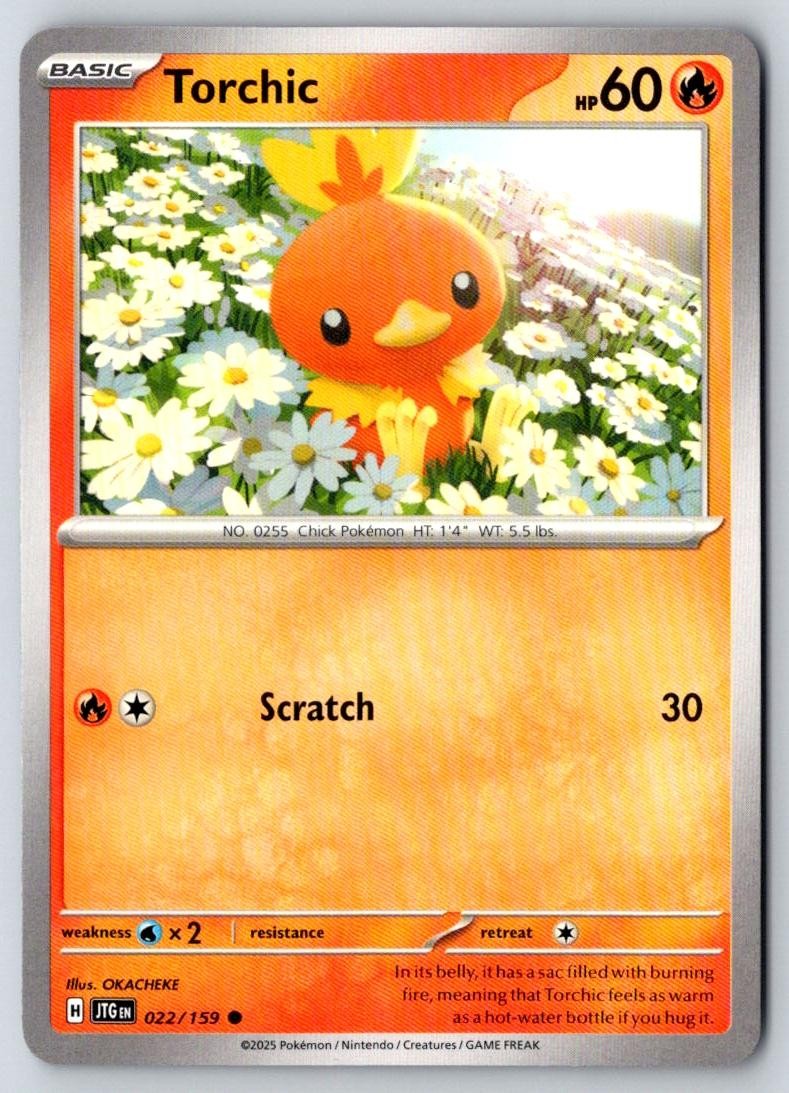 Torchic 022/159 Common Journey Together Pokemon Near Mint