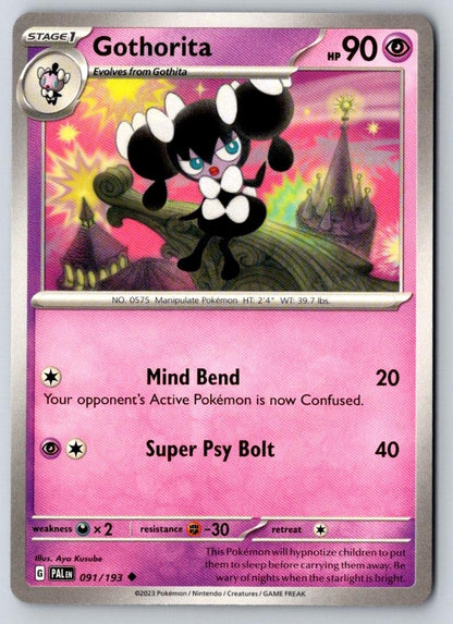 Gothorita 091/193 Uncommon Paldea Evolved Pokemon Near Mint