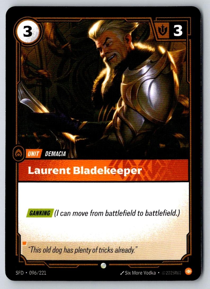 Laurent Bladekeeper 096/221 Common Spiritforged Riftbound Near Mint
