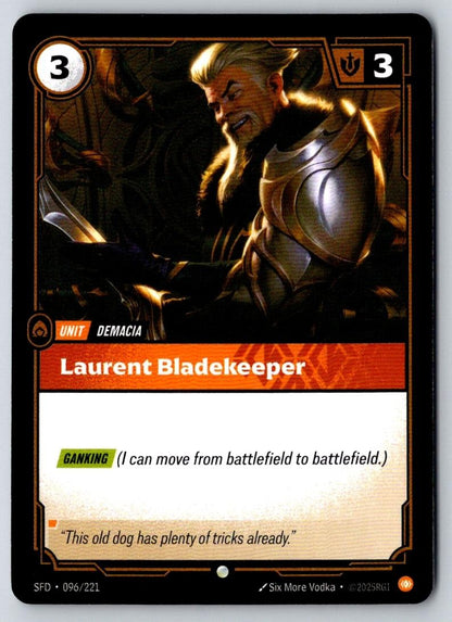 Laurent Bladekeeper 096/221 Common Spiritforged Riftbound Near Mint