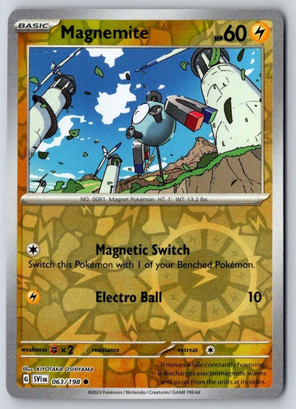 Magnemite 063/198 Common Scarlet & Violet Pokemon Near Mint