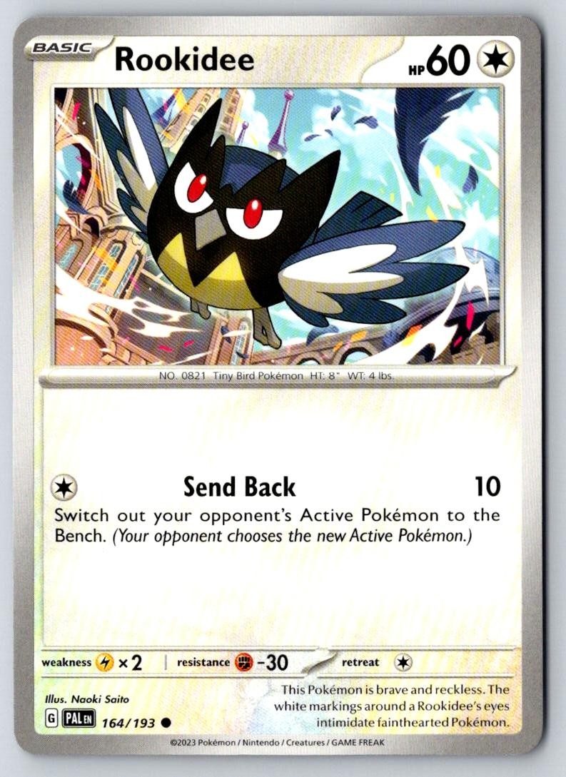 Rookidee 164/193 Common Paldea Evolved Pokemon Near Mint