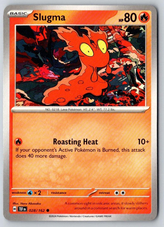 Slugma 028/162 Common Temporal Forces Pokemon Near Mint