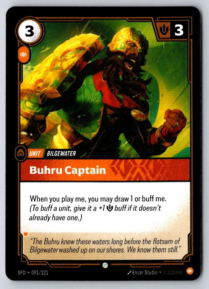 Buhru Captain 091/221 Common Spiritforged Riftbound Near Mint