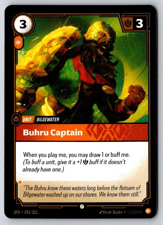Buhru Captain 091/221 Common Spiritforged Riftbound Near Mint