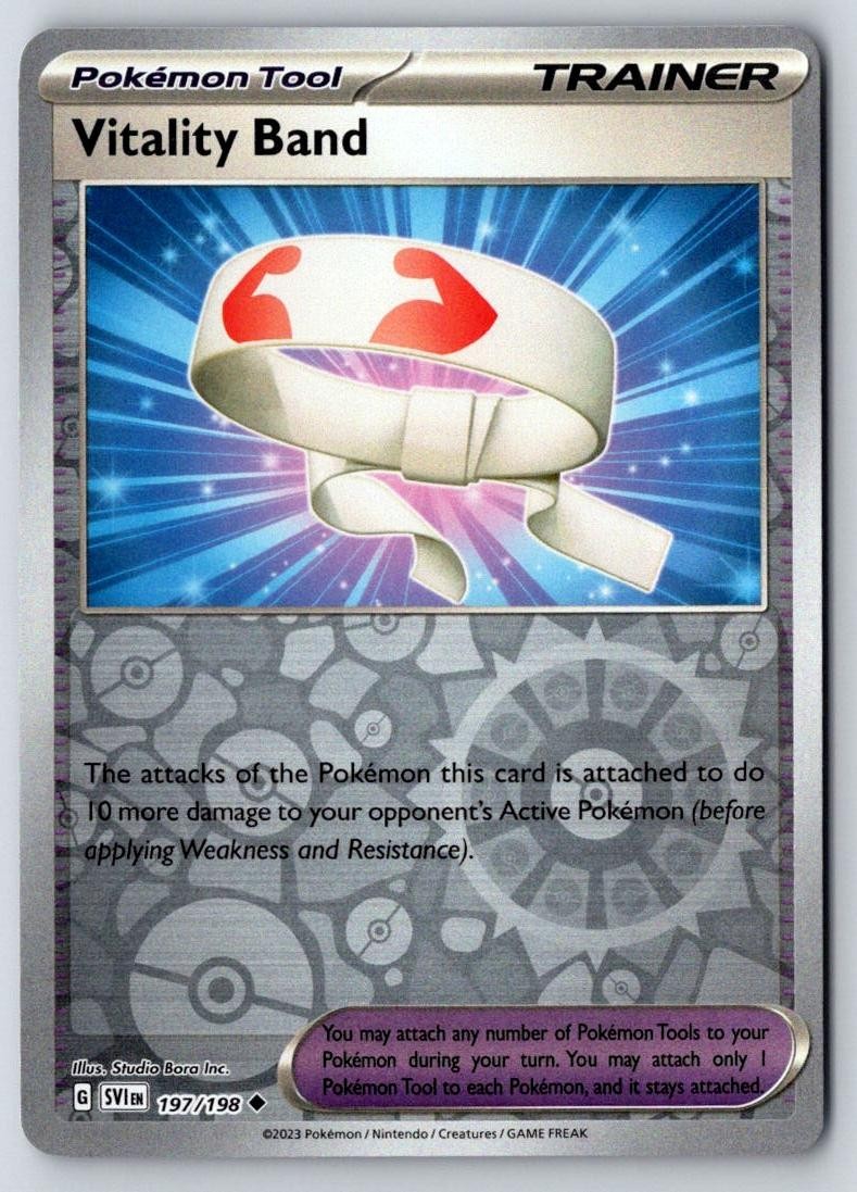 Vitality Band 197/198 Uncommon Scarlet & Violet Pokemon Near Mint