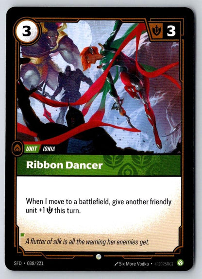 Ribbon Dancer 038/221 Common Spiritforged Riftbound Near Mint