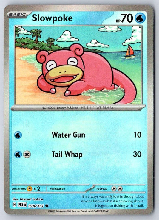 Slowpoke 018/131 Common Prismatic Evolutions Pokemon Near Mint