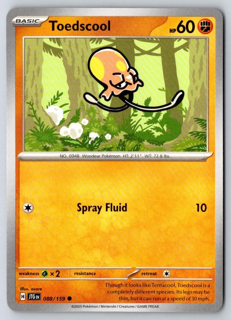 Toedscool 088/159 Common Journey Together Pokemon Near Mint
