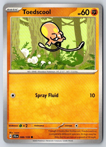 Toedscool 088/159 Common Journey Together Pokemon Near Mint