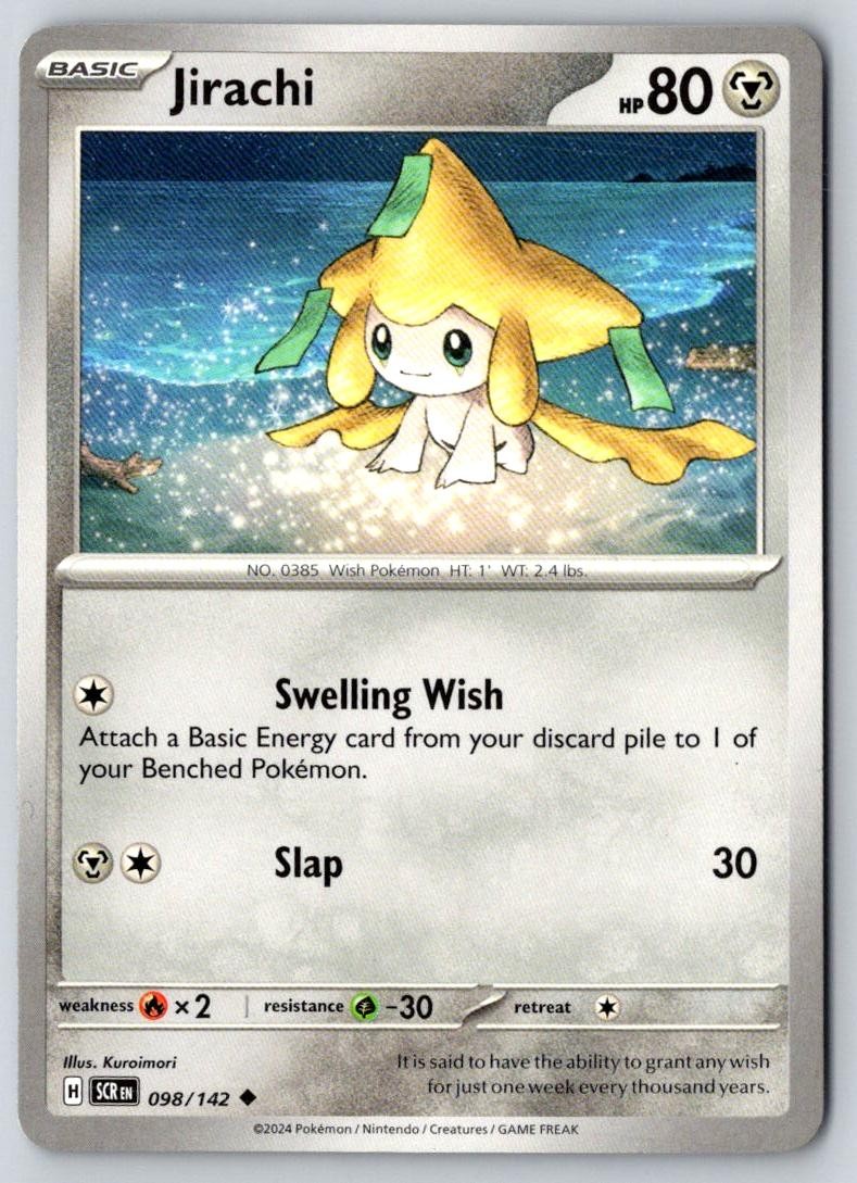 Jirachi 98/142 Uncommon Stellar Crown Pokemon Near Mint