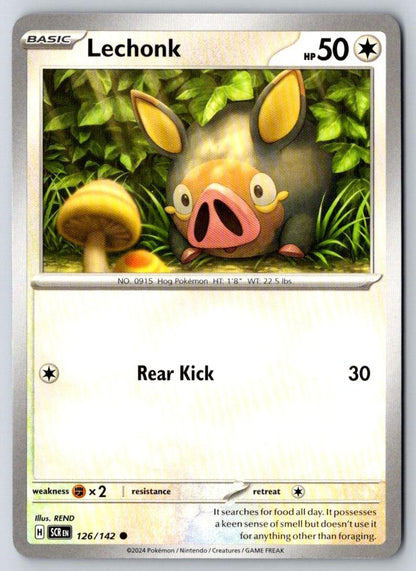 Lechonk 126/142 Common Stellar Crown Pokemon Near Mint